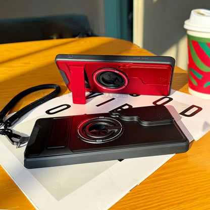 for Samsung Galaxy S26 S24 S23 Ultra S25 Edge FE Multifunctional Phone Case. with Lanyard,  Stand,for Car Mounts.