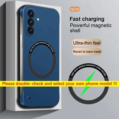 For Samsung Galaxy S26 Ultra Plus Case Magnetic Luxury Slim Frameless Wireless Charging Matte Hard PC Ultra Thin Phone Covers