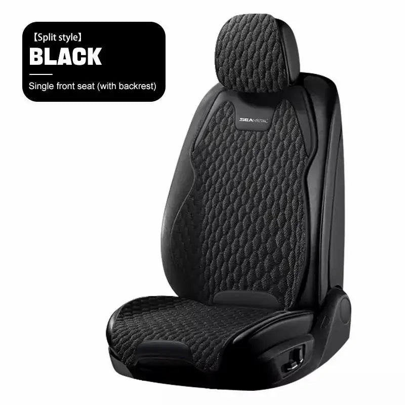 SEAMETAL Four Seasons Car Seat Cover Front Rear Car Seat Cushion Airbag Compatible Seat Protector Breathable Car Accessories