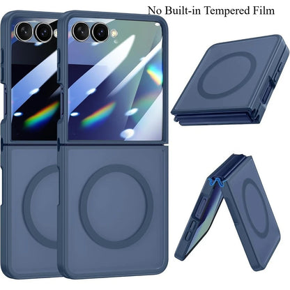 Magnetic Wireless Charging Mobile Phone Case for Samsung Galaxy Z Flip 8 7 FE 6 Cover Slim Rugged Translucent Cover with Magnet