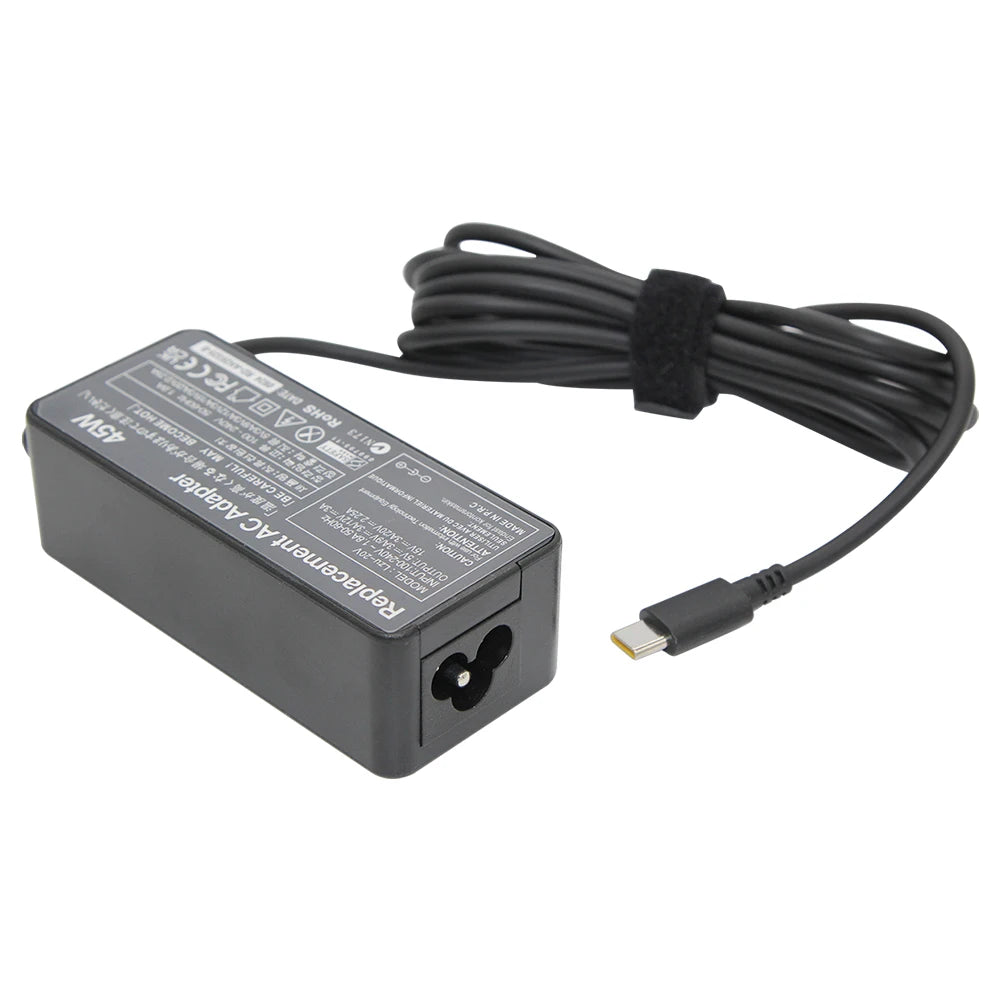 20V 2.25A 45W Type USB C For Lenovo AC Laptop Charger Chromebook C330 00HM666 Series ThinkPad T480 Yoga 720S-13IKB 720S-13ARR