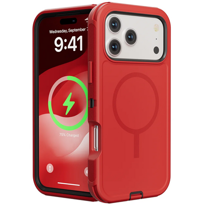 Rugged Armor OTT Defender Box Magnetic Phone Case For iPhone 18 Pro Max 17 Air 16 15 14 13 For Magsafe Shockproof Protect Cover