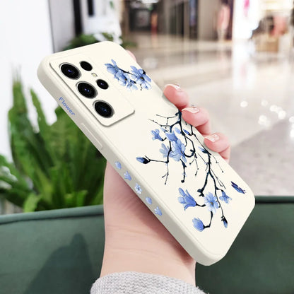 Blooming Orchid Phone Case For Samsung Galaxy S25 S24 S23 S22 S21 S20 S10 Ultra Plus FE Note 20 Ultra 10 Plus Cover
