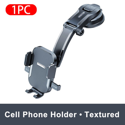 Universal Car Phone Holder Dashboard Mount 360° Rotatable Gravity Phone Holder With Extension Rod Bracket GPS Support For Phone