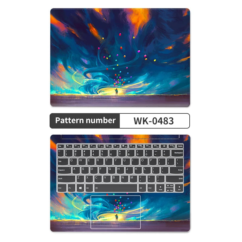 Universal Laptop Stickers Skins Vinly Protective Sticker 13/14/15/17inch 2pc Skin for Macbook/Lenovo/HP/Asus/Dell/Acer Decal