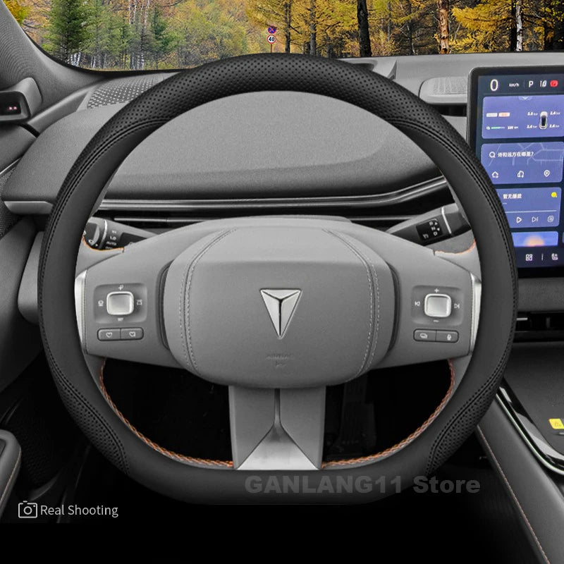 New luxury suitable for Changan Deepal 37-38cm Sporty steering wheel cover DEEPAL S07 S05 L07 G318 Car Interior Accessories