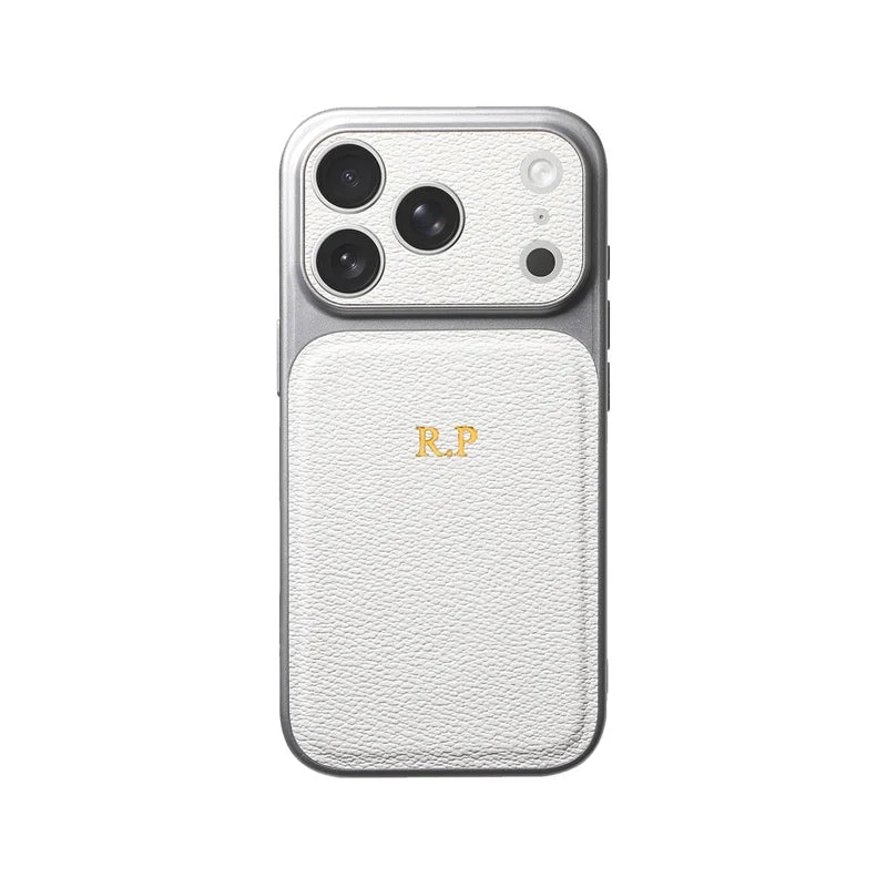 Personalise Gold Silver Initials Letter Leather Case For Iphone 15 14 13 17 pro max 14 16 Plus 17air Luxury Lens Protextion Case