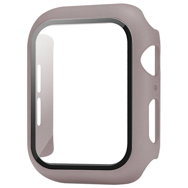 Glass+Cover For Apple Watch case11 10 9 8 7 6 SE 5 Ultra Accessorie Screen Protector iWatch serie 44mm 40mm 49 41 45mm 42mm 46mm