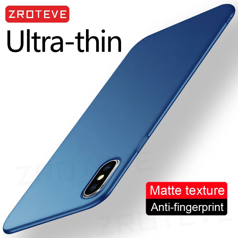 For iPhoneX Case ZROTEVE Luxury Ultra Thin Frosted Hard PC Cover For Apple iphone XR X S XS Max iPhonex 10 iPhone10 Phone Cases