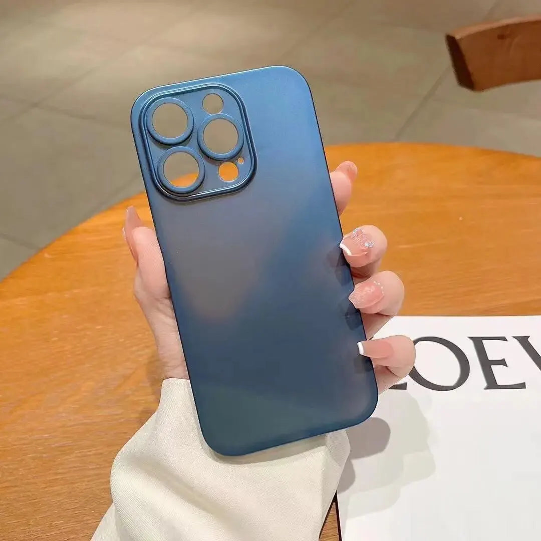 For Iphone 11 12 13 14 15 16 17 Air plus Pro Max Mini X Xr XsMax 0.2MM Thickness Slim Cover Cases Ultra Thin Matte Phone PP Case