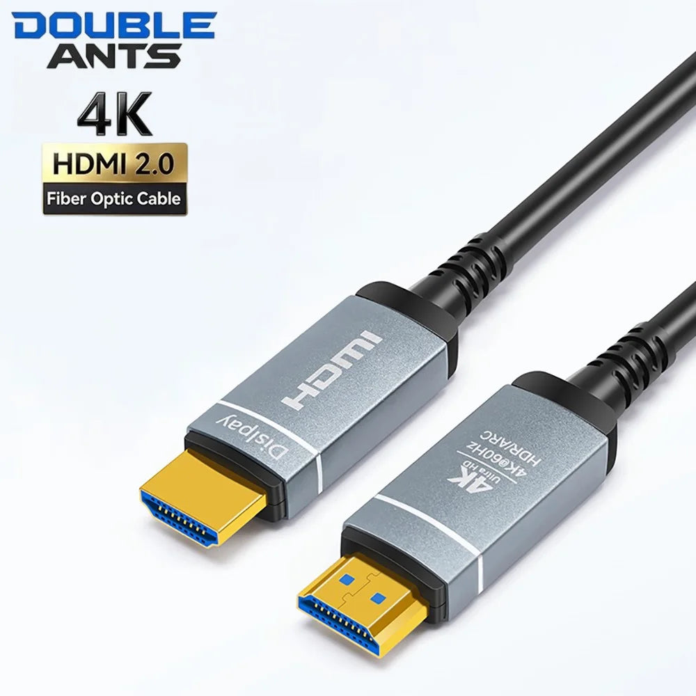 4K HDMI 2.0 Fiber Optic Cable 4K@60Hz 2K@240Hz/144Hz 18Gbps HDR ARC Optical HDMI Cable for PS3/PS4 PC TV Projector Monitor Xbox