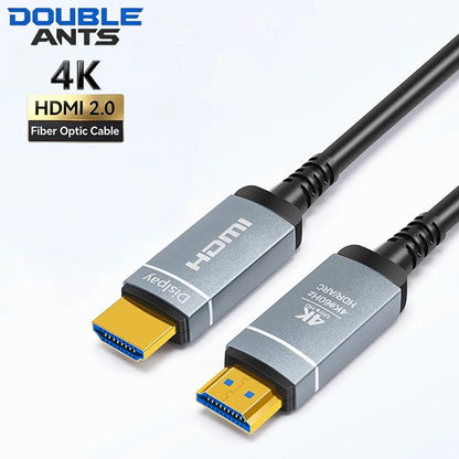 4K HDMI 2.0 Fiber Optic Cable 4K@60Hz 2K@240Hz/144Hz 18Gbps HDR ARC Optical HDMI Cable for PS3/PS4 PC TV Projector Monitor Xbox