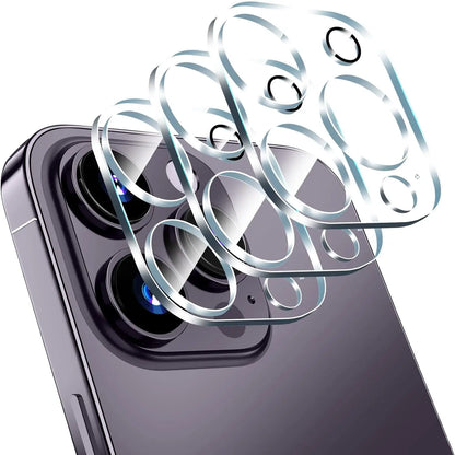 3Pack Camera Lens Protector for iPhone 17-11 Pro Max, 9H HD Clear Tempered Glass Anti-Scratch Case Friendly No Night Shot Impact