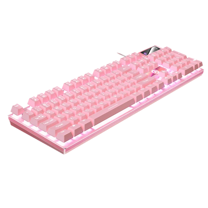 Wired USB Gaming Keyboard with Backlight, 104 Key Gamer Keyboard for Computer/Laptop/PC, Ergonomic Design,Office Gaming Accessor
