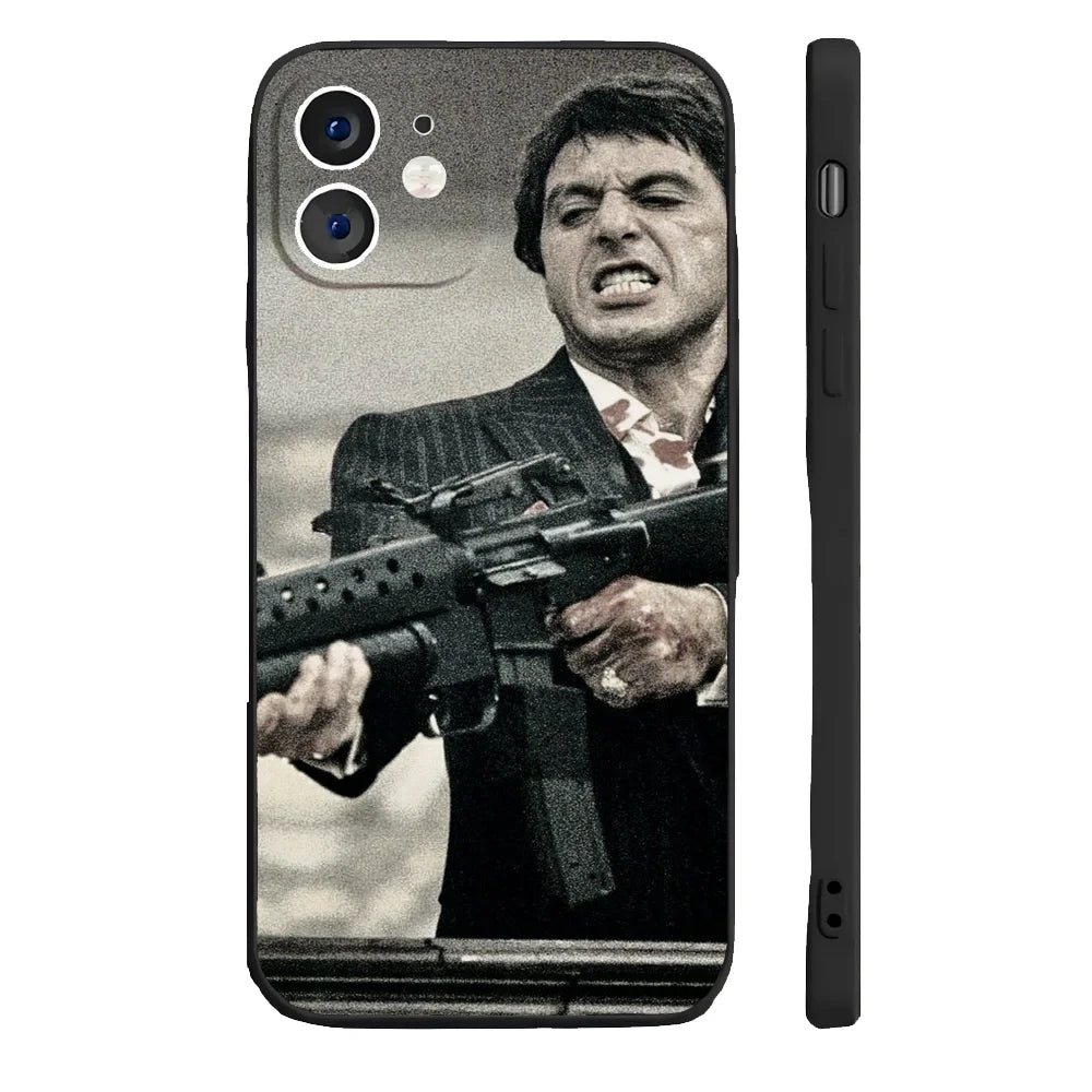 T-Tony M-Montana S-Scarface Phone Case For iPhone 17 16 15 11 12 14 13 Pro Max Mini X XR 7 8 Plus SE4 17E Shockproof Soft Cover