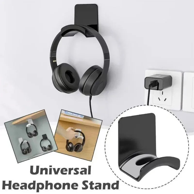 Gaming Headset Holder Universal Headphone Stand Wall Mount Hanger Headset Rack Holder Support