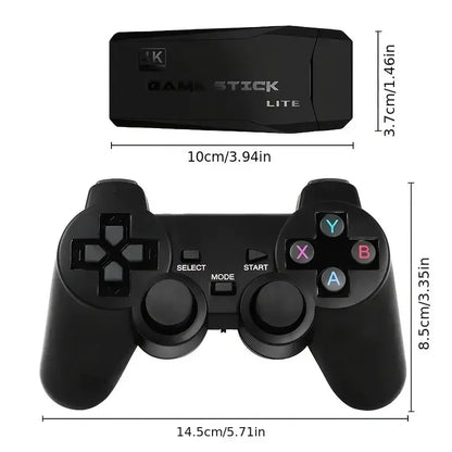 Video Game Console 2.4G Double Wireless Controller 4K HDMI for PS1/SFC/NES TV & PC 20000 Games 64GB Retro Children's Christmas