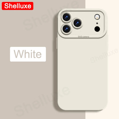 Silky Feel Liquid Silicone Soft Case Shelluxe For iPhone 17 17e 16 16e 15 14 13 Pro Max iPhone17 Air iPhone16 Plus Phone Cases