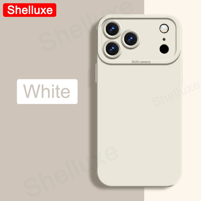 Silky Feel Liquid Silicone Soft Case Shelluxe For iPhone 17 17e 16 16e 15 14 13 Pro Max iPhone17 Air iPhone16 Plus Phone Cases