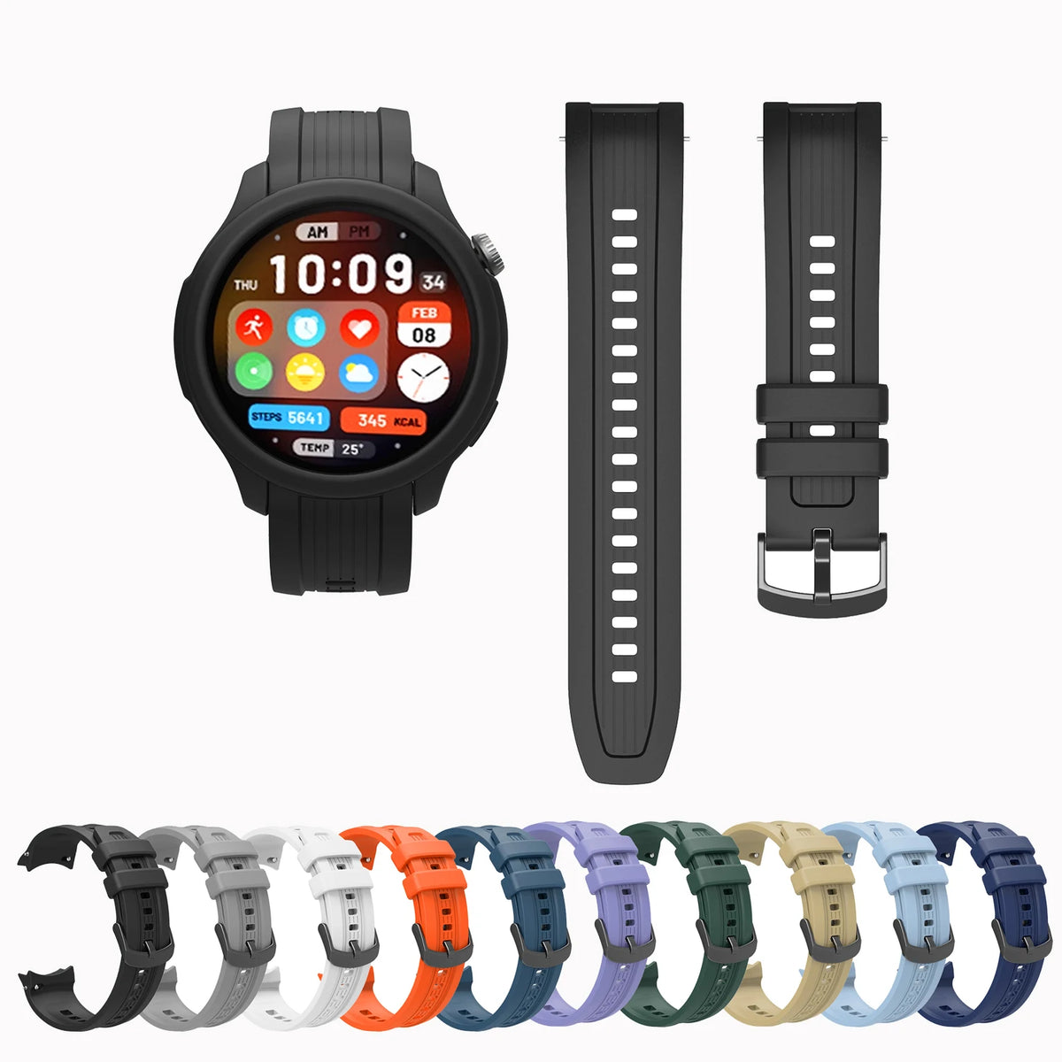 22mm Silicone Strap Watchband for Amazfit Balance Smart Wriststrap Quick Releas Bracelet for Amazfit Balance Watch Accessories