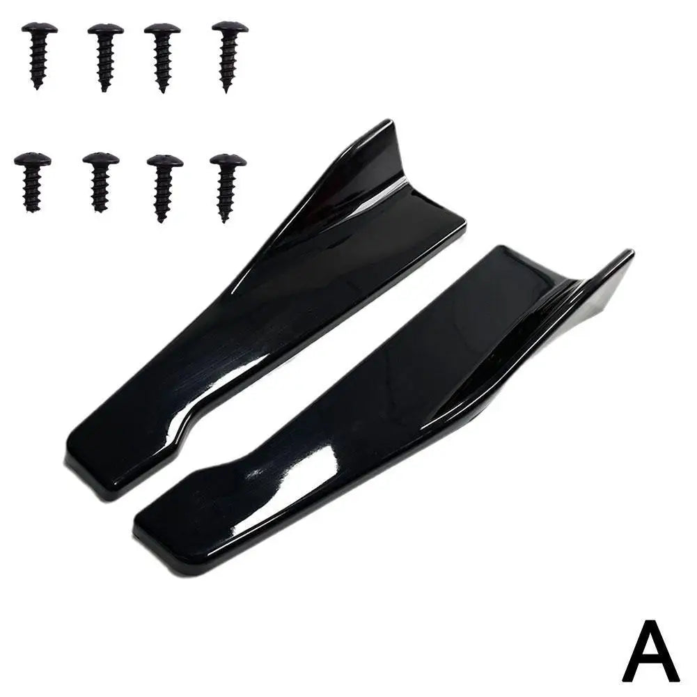 1 Pair Car Rear Corner Protection Plate Car Side Skirt Cover Car Corner Bumper Guards With Screws 48CM For Audi BMW Accessories