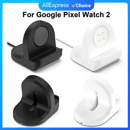 Silicone Charger Cradle Dock Stand  Bracket for Google Pixel Watch 2 3 Watch Wireless Charging Base Watch 2 Accessory