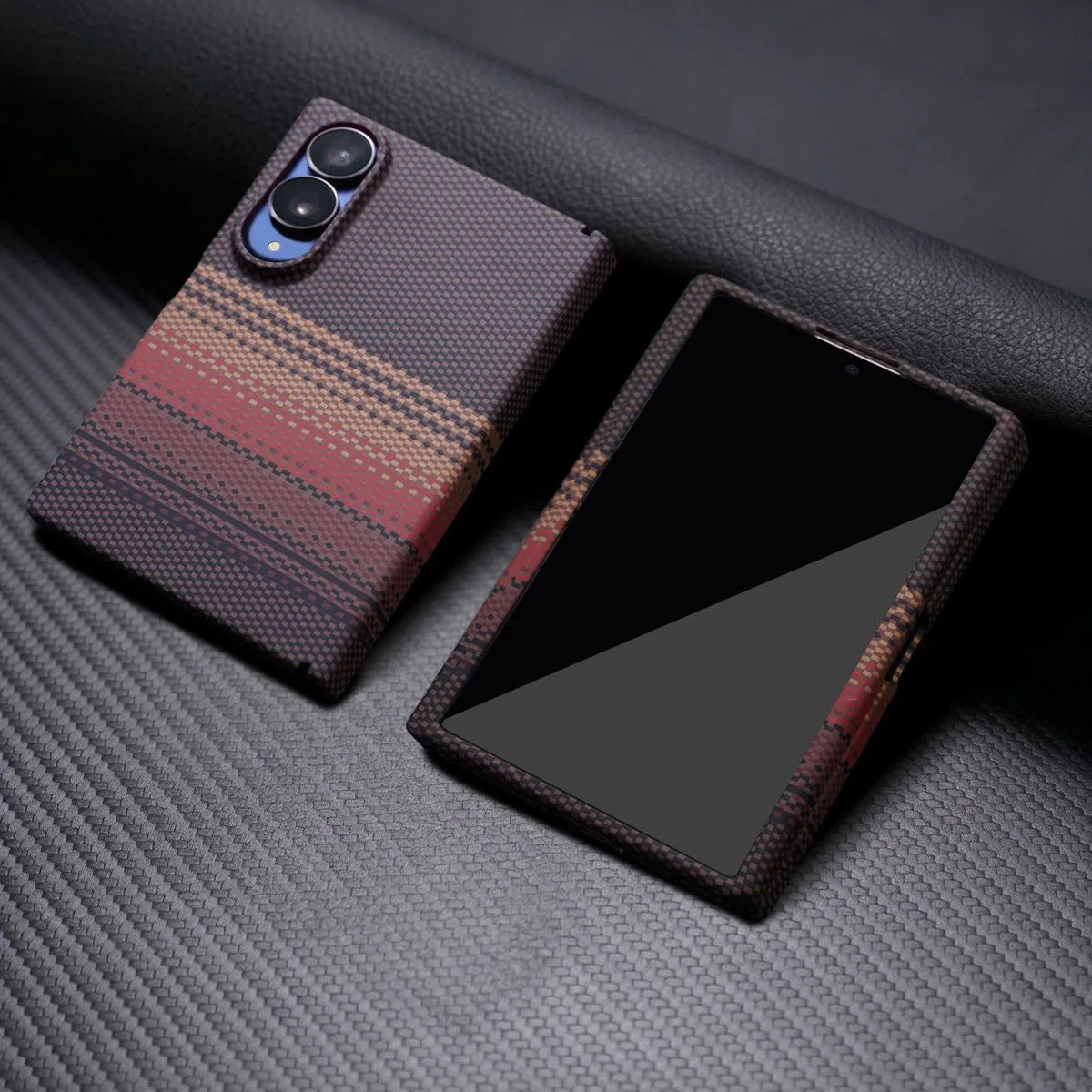 Luxury Magnetic PC Carbon Fiber Case for Samsung Z Fold 8 7 6 5 4 3 Shockproof Magsafe Screen Protector With Tempered Glass Film
