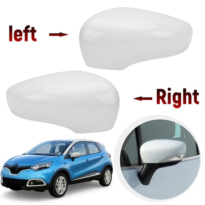 Glossy Black/White Car Side Door Rearview Mirror Cover Cap For Renault Clio 4 Mk4 / Zoe / Captur 2012-2019 Door Wing Mirror Case