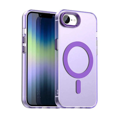 Magnetic Wireless Charging Case For Apple iPhone 17e 16e 16 Pro Max 15 14 Plus Cover Candy Colors Transparent Back Shell Coque