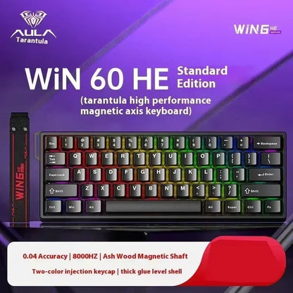 Aula Win60 Win68 He Magnetic Switch Keyboards 8k Rgb Hot-Swap Wired Mechanical  Gaming Keyboard Customize Esports PC Gifts
