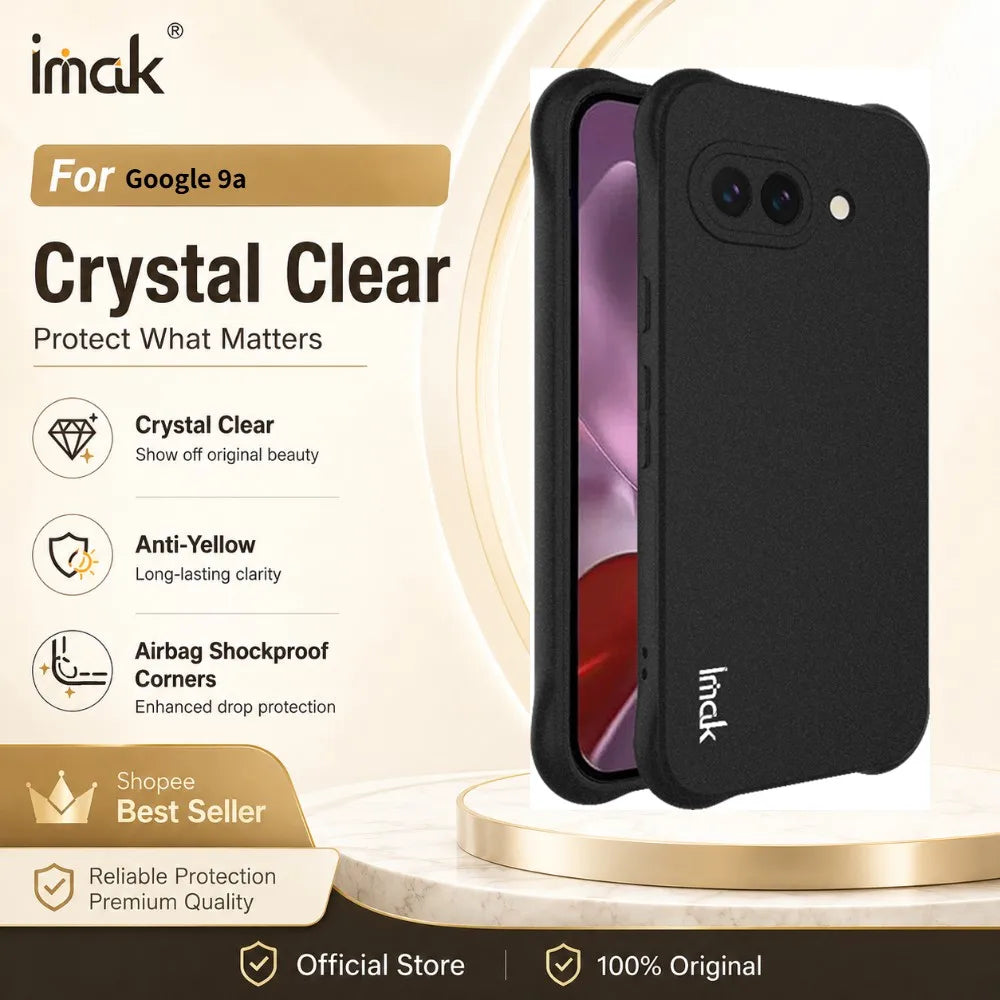 Transparent Case For Google Pixel 9a 9 Pro XL TPU Soft Cover Shockproof Anti Fingerprint CA0002
