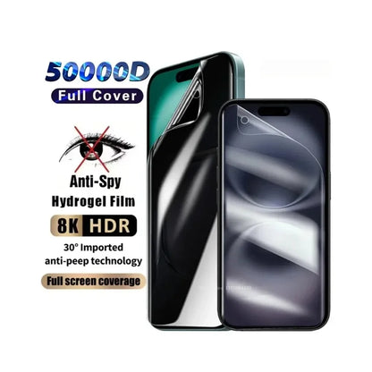 3PCS Privacy Hydrogel Film For iPhone 15 15 Plus 16 16e 17 18 Anti Spy Screen Protector For iPhone 15 Pro 16 Pro 17 Pro 18 Pro
