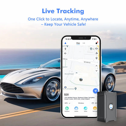 Wireless GPS Tracker Car Anti-Theft Real-Time Position Waterproof Magnet 90 Day Standby Locator for Vehicl Truck Asset Container