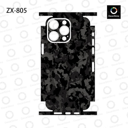 OscarSkinZ Wrap For iPhone 16 Pro Max Sticker 15 14 Plus Back Film 13 12 Mini Protective Decal Side Frame Back Protector