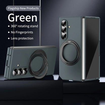 Matte Business Front Film 360° Magnetic Bracket Stand Military Armor Phone Case Samsung Galaxy Z Fold 7 6 5 4  for Magsafe Cover