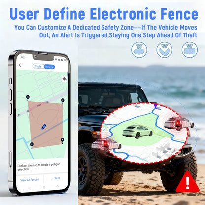 4G GPS Tracker Car Motorcycl Alarm Tracking Real-time GPS Locator Device Anti-theft Alarm Geo-Fence Position APP