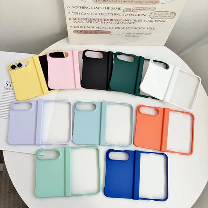 Candy Colorl Hard Shell PC Hinge Protection Shockproof Phone Case For iPhone Duo 2026 Bumper Protective Front and Back Cover