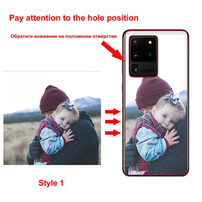 Custom Case for Samsung Galaxy S25 S24 S23 S22 S21 S20 FE Ultra Plus A53 A73 Note 20 A52S A32 A51 DIY Personaliz Picture Cover