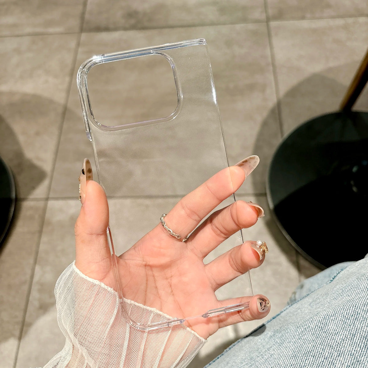 Transparent Hard Plastic Cover Case For Google Pixel 10 9 Pro Fold