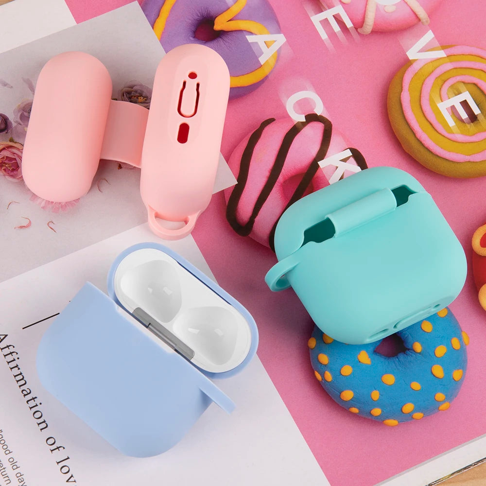 Wireless Headset Silicone Cover For AirPods 4 4th 5 Gen 2026 2024 Case For AirPods 5 Air Pods 4 Coque Soft TPU Fundas With Hook