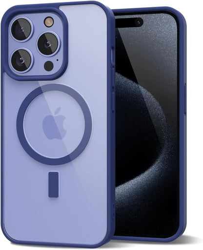 Not Yellowing Case For Magsafe Mag Safe iPhone 16 Pro Max 15 Plus 14 13 Mini 12 11 SE 2022 2020 8 16Pro Hybird Cover Accessories