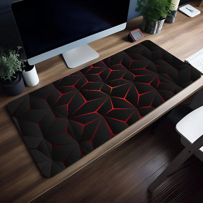 Geometric Blue Gradient Honeycomb Mouse Pad Non-slip Thickened Large Writing Lockedge Office Student Gaming Cushion MousePad