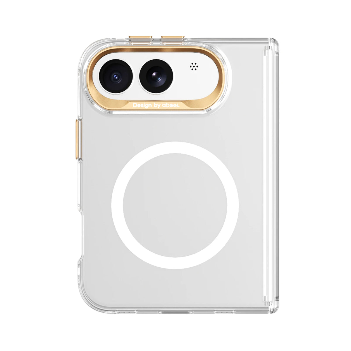 Luxury for Magsafe Magnetic Shock Resistant Protective Case, for iPhone Duo with Central Hinge Frame anti Drop Protective Cover