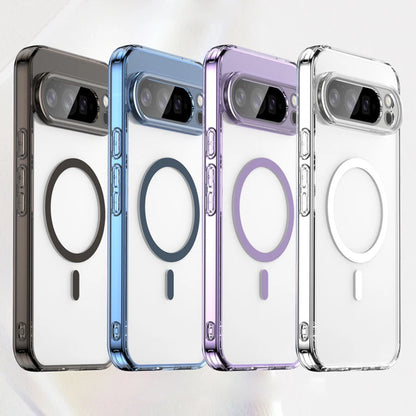 For Google Pixel 9 10 Pro XL 9 10 Pro Magnetic Case Transparent Hard PC Anti-Fingerprint Cover for Pixel 9 10