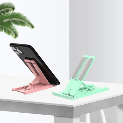 Desktop Foldable Phone Holder Stand Portable Tablet Stand Desk Lazy Bracket For iPhone 13 Pro iPad Mobile Phone Tablet below 12