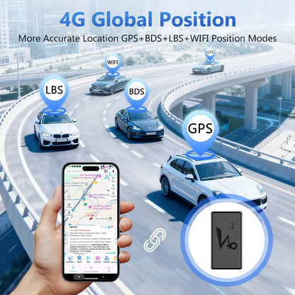 Strong Magnet 4G Car GPS Tracker Vehicle Locator Vibration Alarm Long Standby 20000/10000mAH Battery with Free APP
