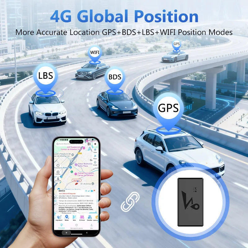 Strong Magnet 4G Car GPS Tracker Vehicle Locator Vibration Alarm Long Standby 20000/10000mAH Battery with Free APP