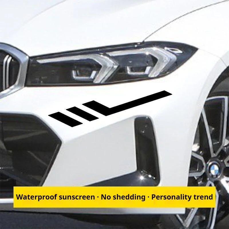 Car Stickers, Front and Rear Bumper Stickers, Body Fender Personalized Reflective Waterproof Decals Car Accessories