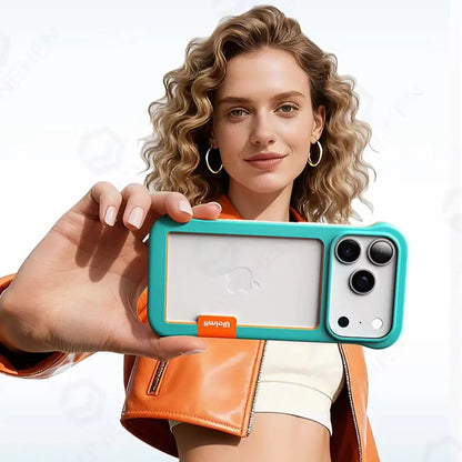17Pro Colorful Frameless Soft TPU Bumper Case For iPhone Air 17 16 Plus 15 14 13 12 18 Pro Max Shockproof Protect Frame No Cover