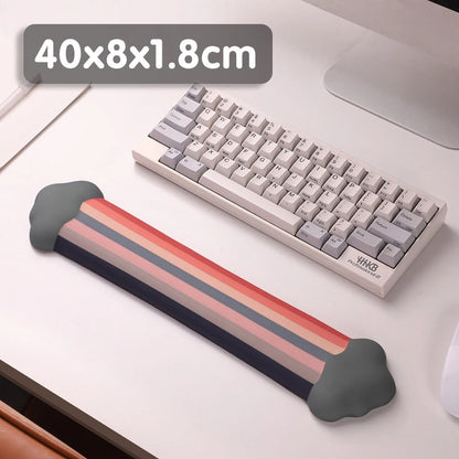 Rainbow Mouse Pad Wrist Rest for Computer Laptop Keyboard Desktop Pad Ergonomically Designed to Reduce Wrist Fatigue Mouse Pad